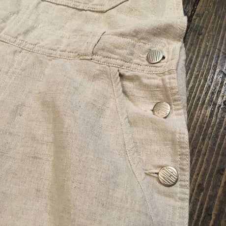 [USED] LINENオーバーオール