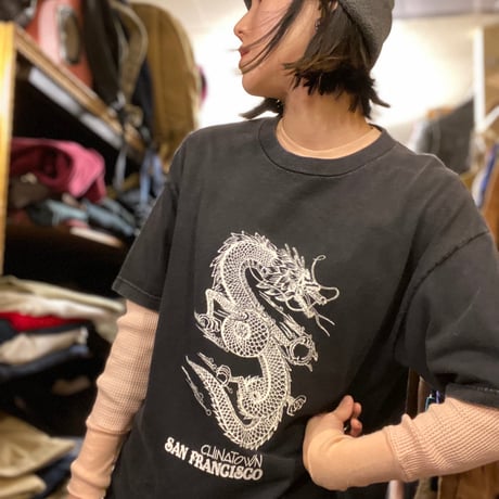 [USED]San Francisco china town Dragon tee🐉