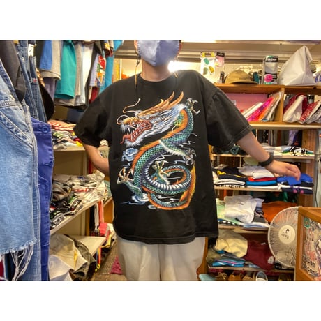 [USED]  BLACK リャンメン龍 Tee
