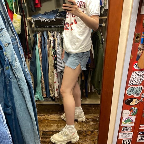 [USED]MAENARAE hanes white tee