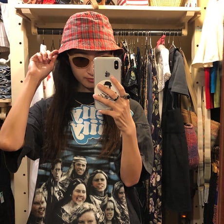 [USED] チェック柄バケットHAT
