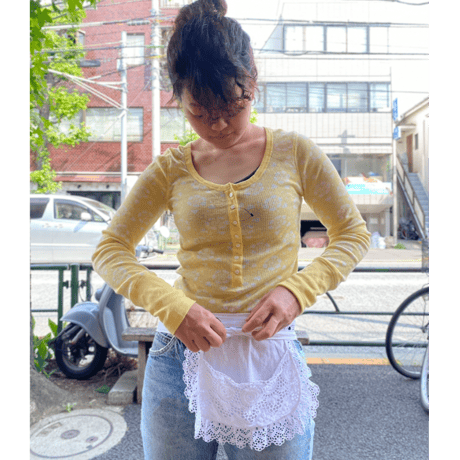 [USED]  COTTON ヘンリーネック
