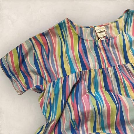 [USED]サマーカラーストライプワンピース