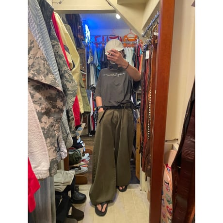 [USED] WIDE KHAKI PANTS  size:33×31