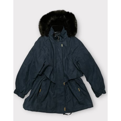 [USED]  中綿入り NAVY ハーフコート