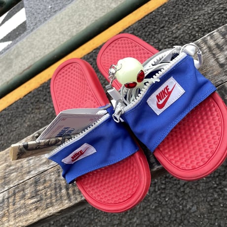 [USED]NIKE zip pocket SANDAL ❤️💙