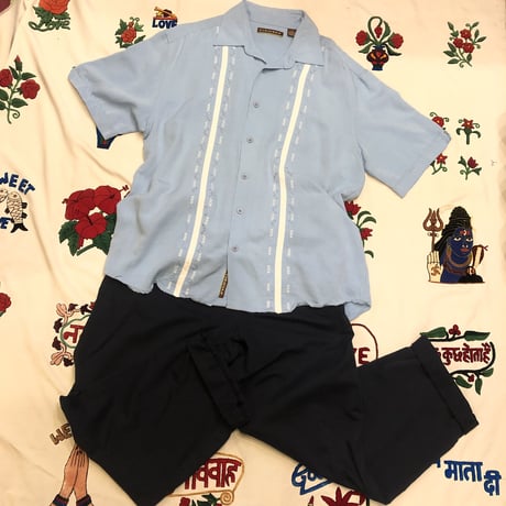 [USED]  RAYON 刺繍 キューバシャツ