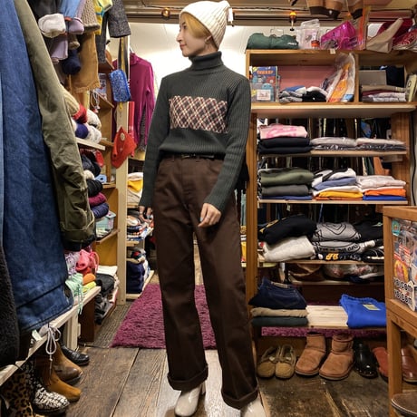 [USED] アーガイルタートルKNIT♦️