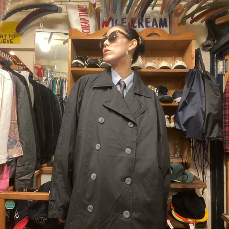 [USED]  "LONDON FOG" トレンチコート BLACK
