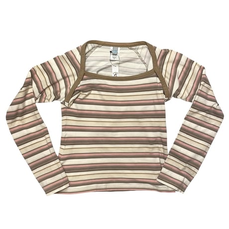 [USED]"Water girl"ボーダーロングTee
