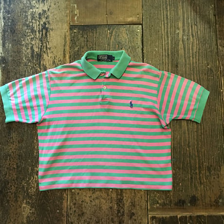 [USED]Ralph Laurenミニ丈ボーダーポロ