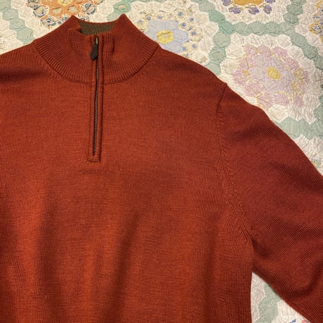 [USED] "Brooks Brothers" ハーフZIPニット！