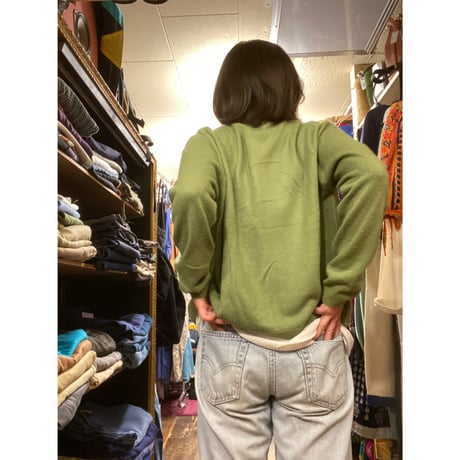[USED] Green カーディガン☘️