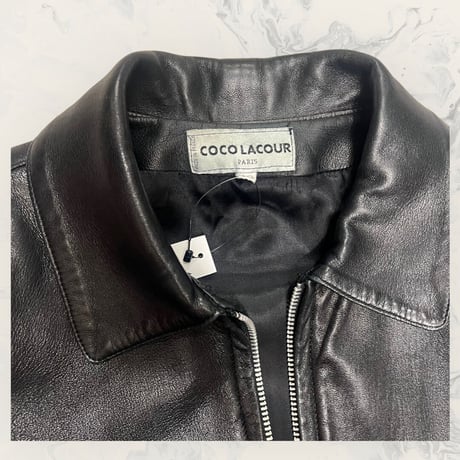 [USED] ラムLEATHER zipper JKT