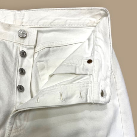 [USED] Levi's 501 WHITE🤍made in POLAND