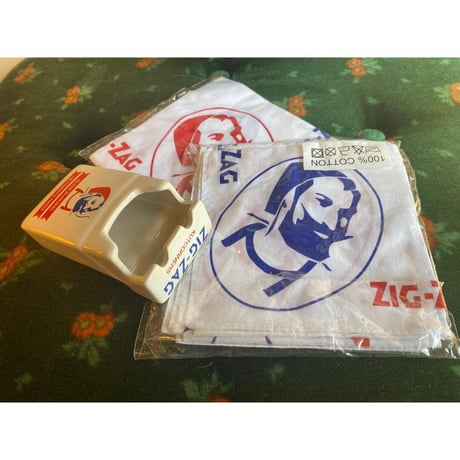 [CHEAP TIME$ vintage ] "ZIG-ZAG" BANDANA