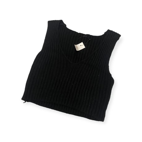 [USED] リブニットのショートキャミ
