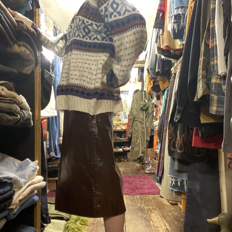 [USED]軽~いNORDIC KNIT made in ITALY