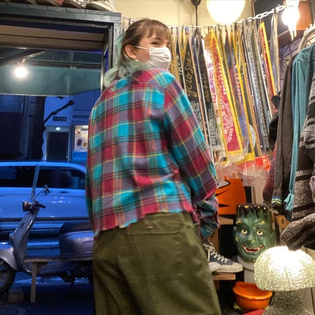 [USED] CUT OFF CUTEネルシャツ
