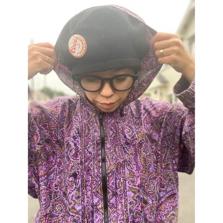 [USED] 総柄💜COTTONパーカー