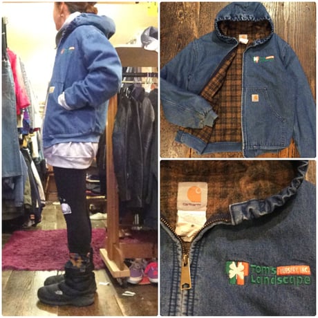 [USED] carhartt PARKA [DENIM / OLIVE]