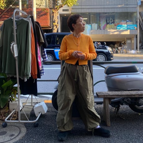 [USED]オレンジ🧡 リブトップス