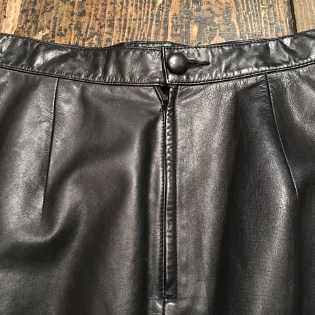 [USED] REAL Leather ミディアムタイトスカート