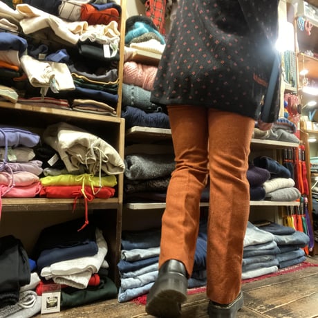 [USED] GOOD COLOR🥕ツイード フレアパンツ