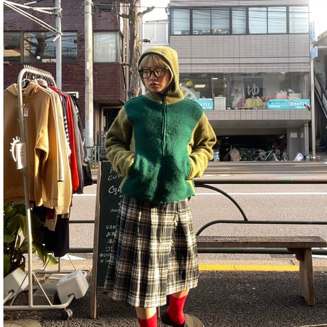 [USED]Green knit outer♻️♥️