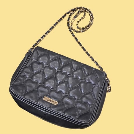[USED] MOSCHINO レザーチェーンバッグ