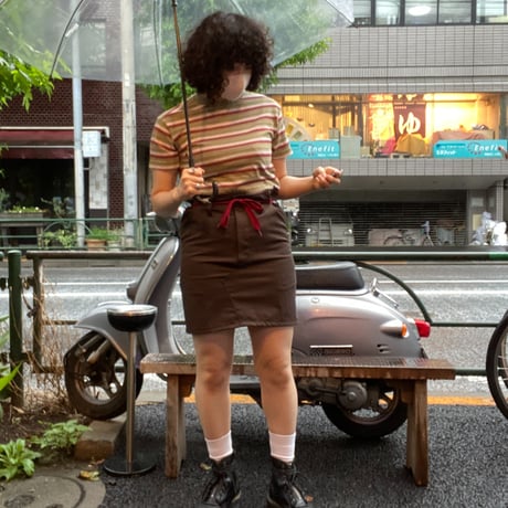 [USED] ピスタチオカラー🌱マルチボーダーTee