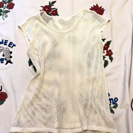 [USED] ホワイト メッシュ Tee