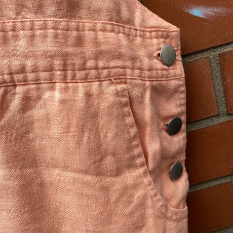[USED] vintage LINEN オーバーオール