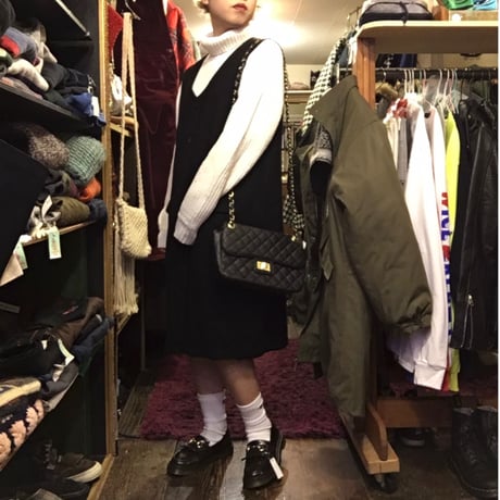 [USED] WOOL シンプル ジャンパースカート