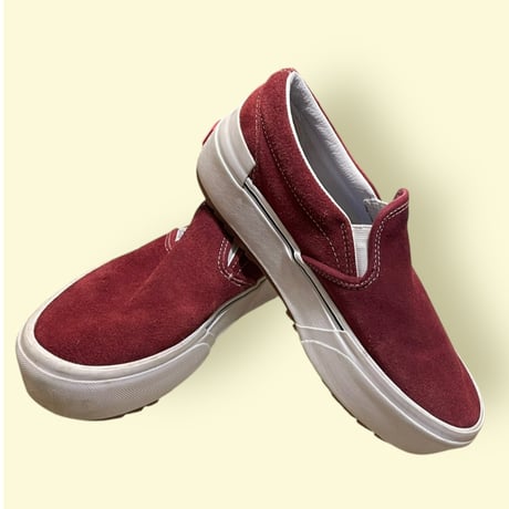 [USED] VANS スウェード厚底SLIP ON