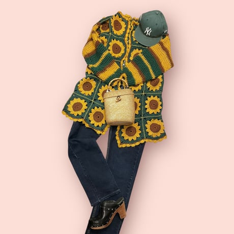[USED]ひまわり🌻 ニットガウンコート