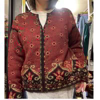 [USED]花柄 モケモケJKT