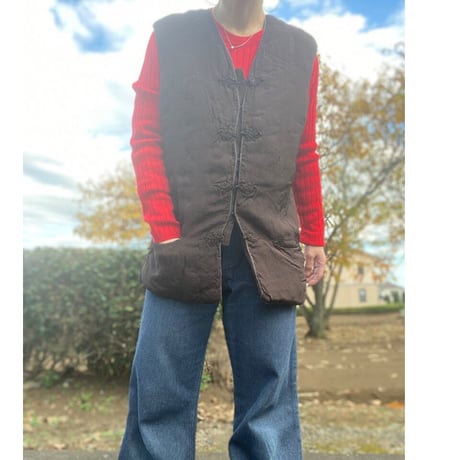 [USED] vintage CHINA VEST♡