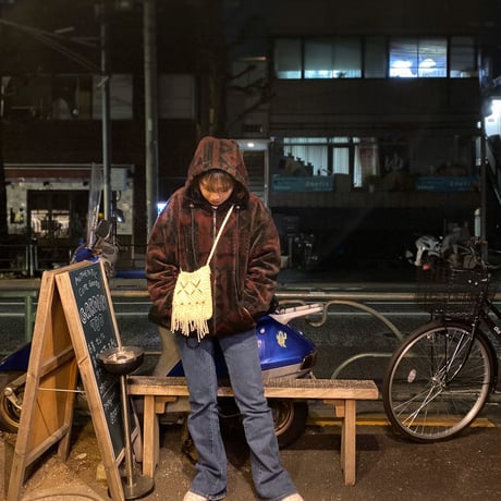 [USED] 柄のフリース!モコモコPARKA!