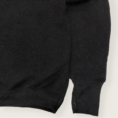 [USED] "IZOD"🐊BLACK Vネックニット