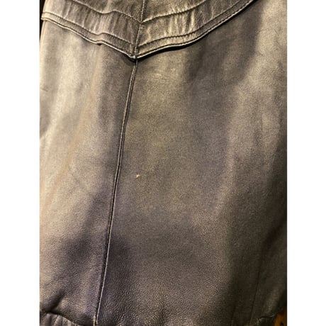 [USED] ブラックレザーデザインJKT