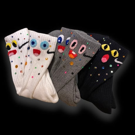 [BENICOTOY] キラキラ Bijou Socks