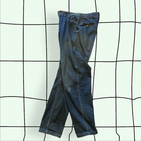 [USED] HANGTEN👣タック DENIM パンツ
