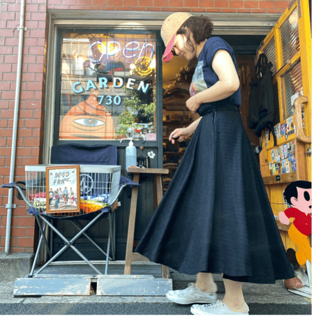 [USED] BLACK サーキュラースカート