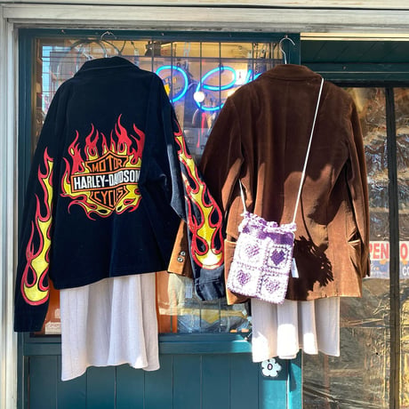 [SELECT] グラニー編みハンドニットポーチ（size S）