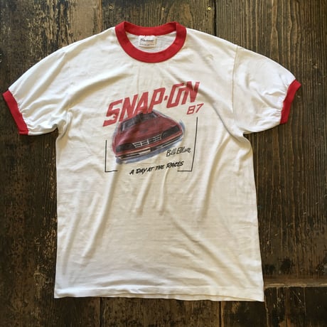 [USED] vintage SNAP-ONトリムTee