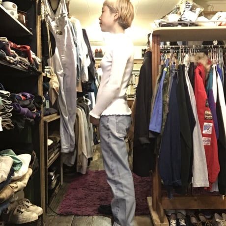 [USED] White リブ TOPS