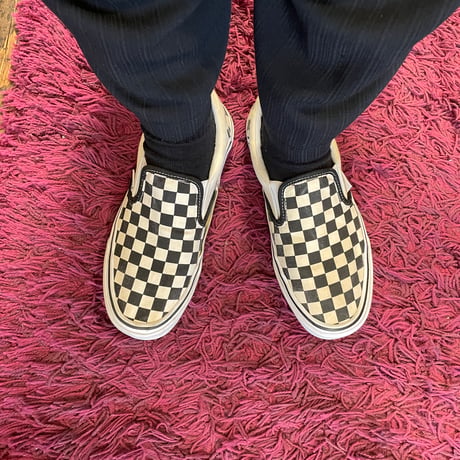 [USED] VANS CHECKER SLIP-ON / US7