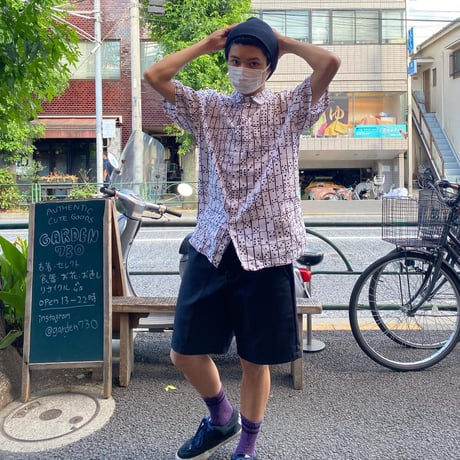 [USED] STUSSY ドミノ柄 SHIRTS