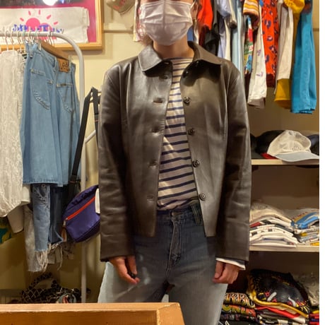 [USED] ラム LEATHER JKT/ブラウン＾＾